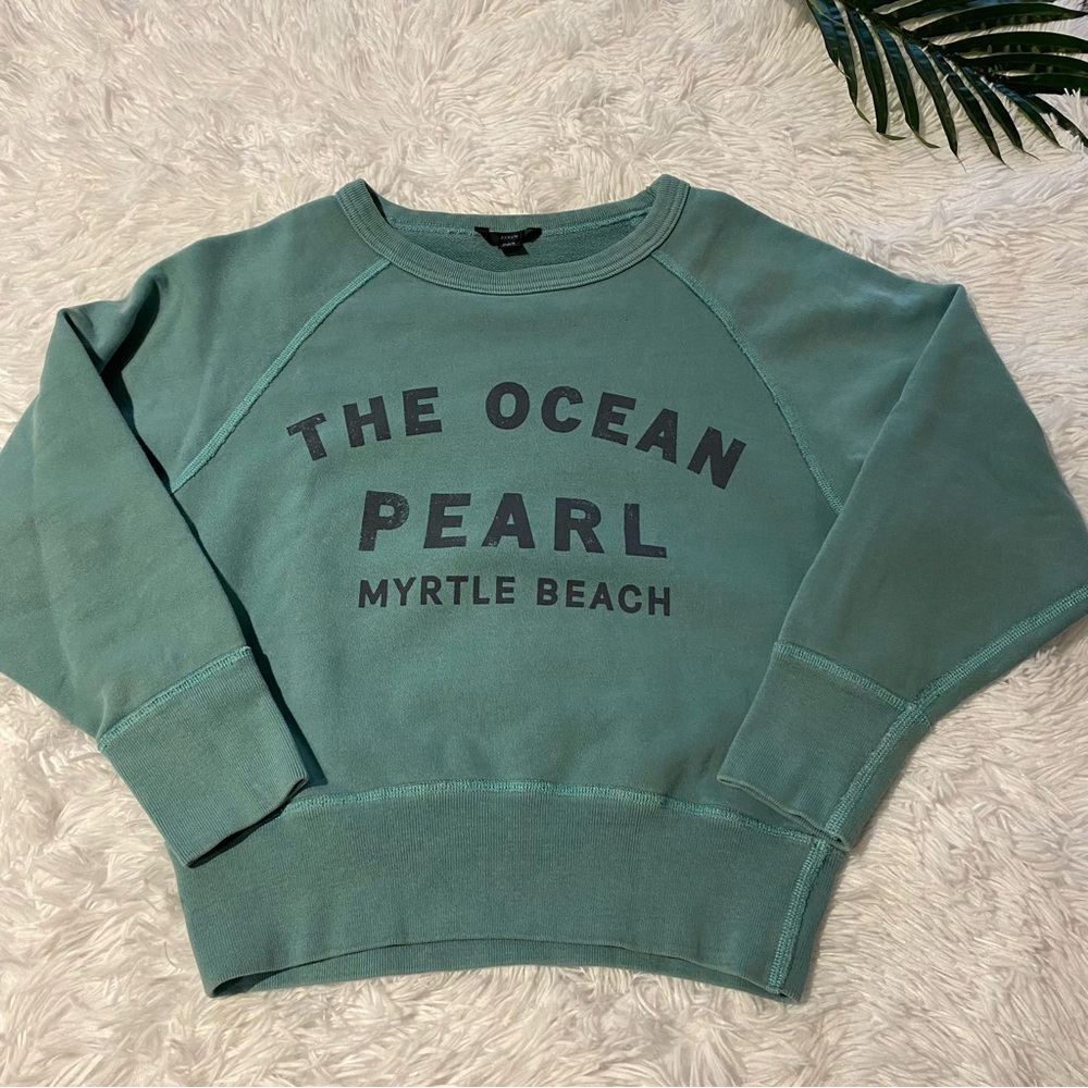 J. Crew The Ocean Pearl Sweatshirt | Size XXS - Picture 3 of 12